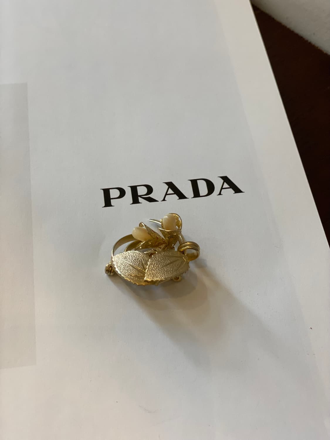 빈티지 리프 잎사귀 골드 브로치 상품이미지5