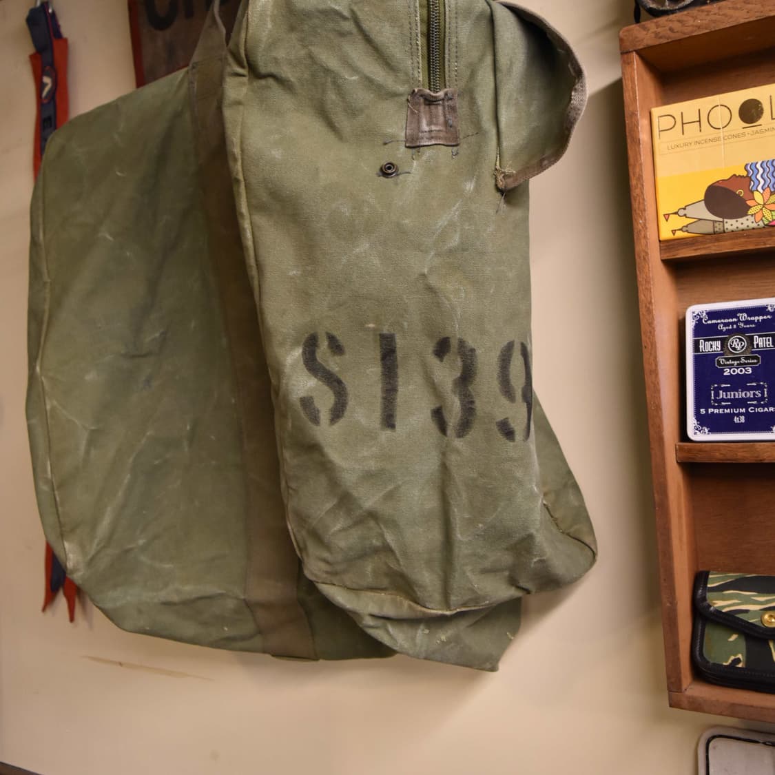 미군 오리지널 조종사 캔버스 키트백 S139 상품이미지3