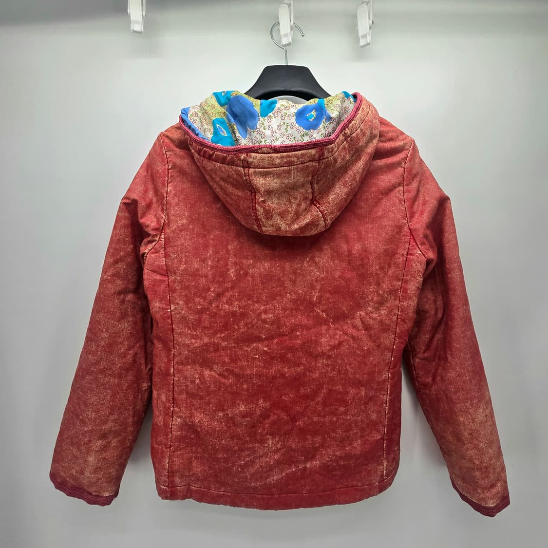 givy 레드 빈티지 후드 패딩 자켓 상품이미지10