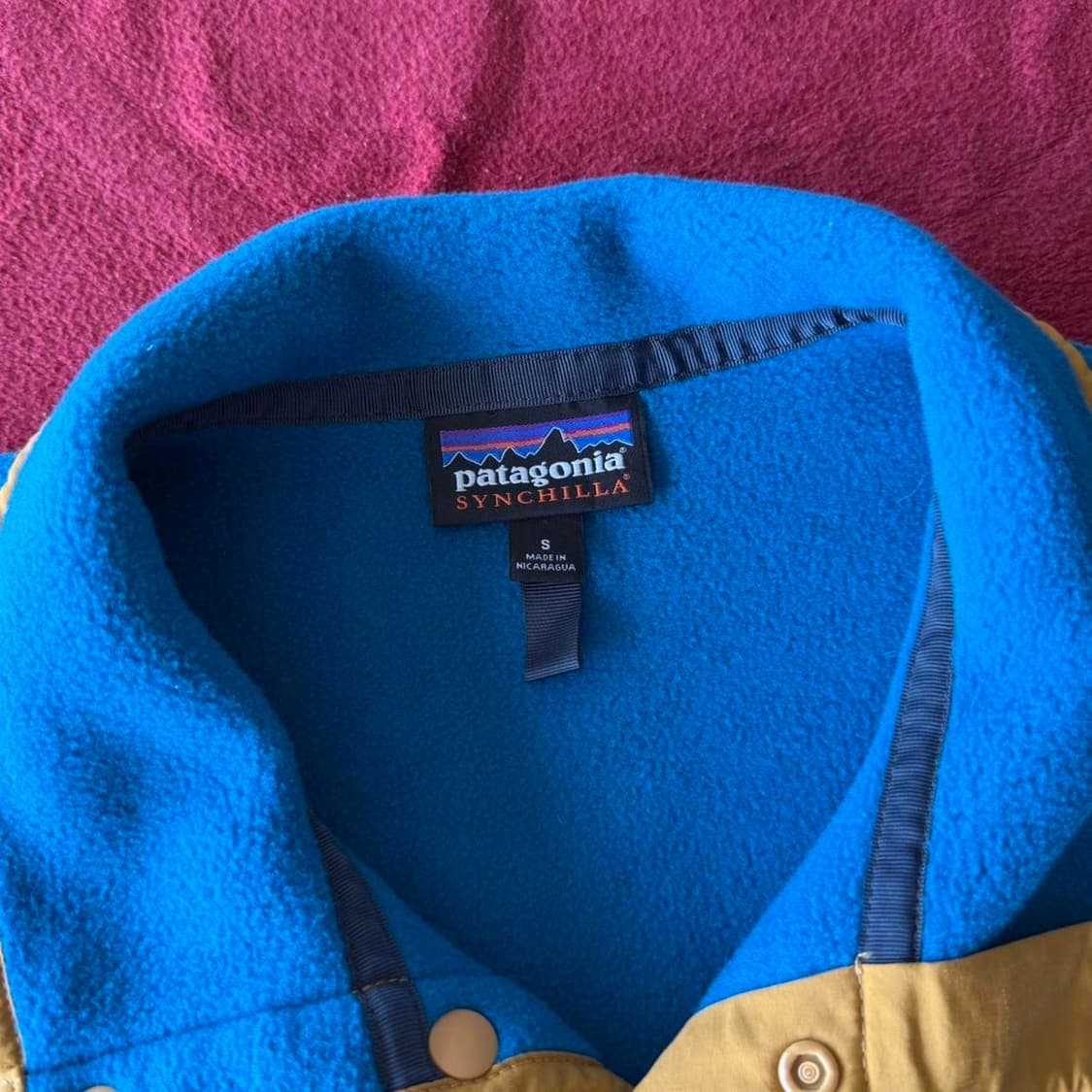 10s 파타고니아 신칠라 스냅-T 블루 옐로우 상품이미지3