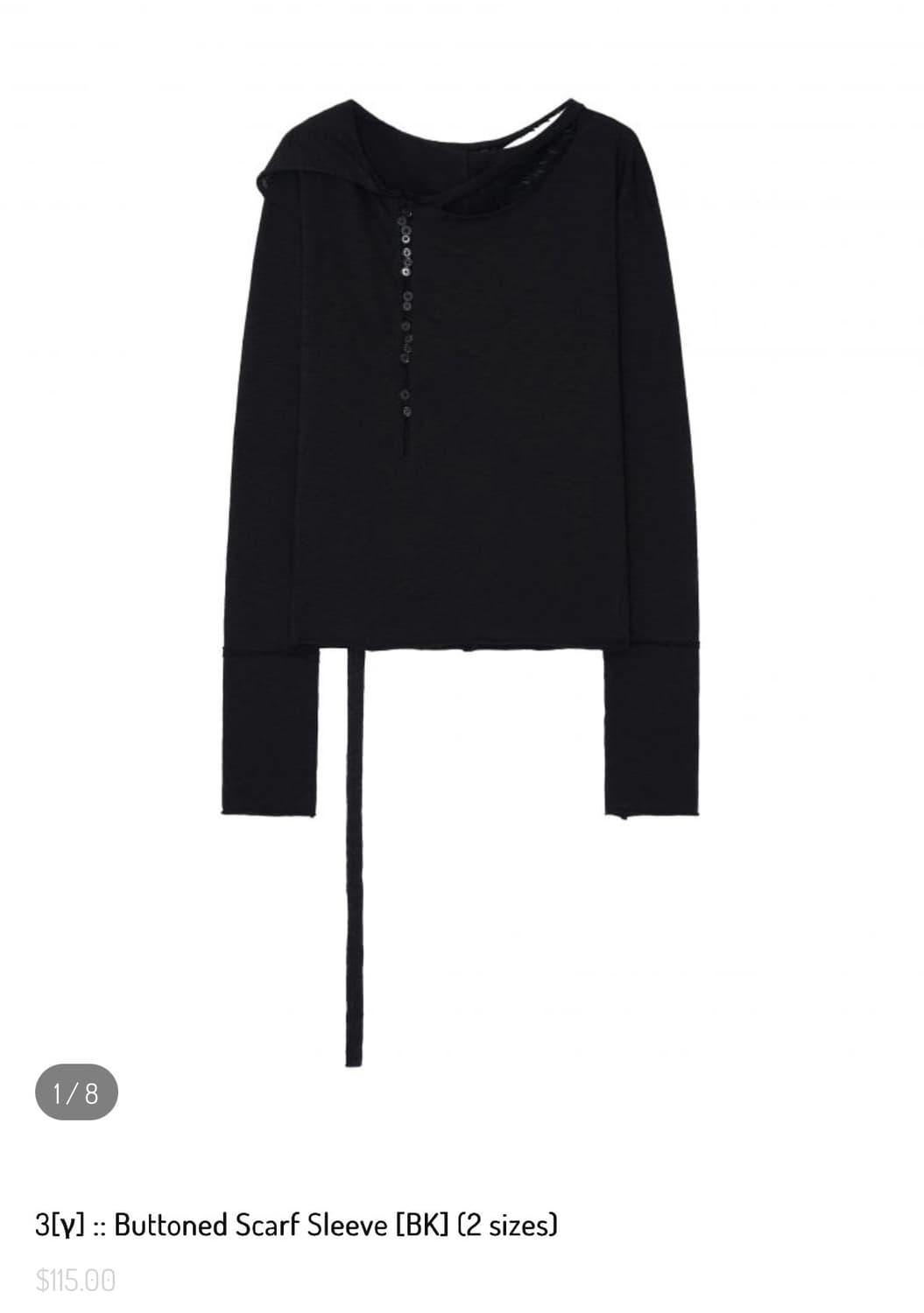 Harteordemn 하르테올뎀 Buttoned Scarf Sleeve 상품이미지1
