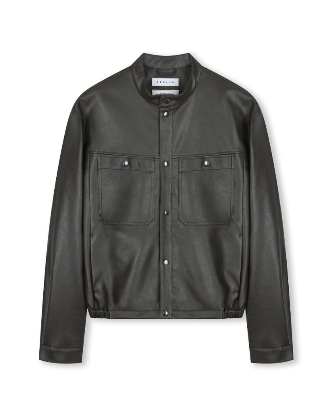 비슬로우 비건 레더 자켓 상품이미지1