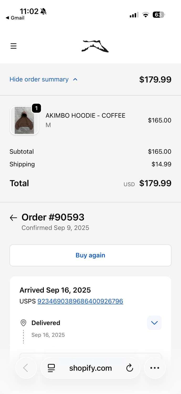 [M]아킴보 클럽 후디 브라운 상품이미지5