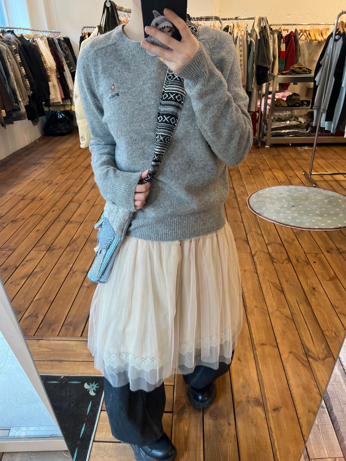 폴로 그레이 니트 상품이미지2