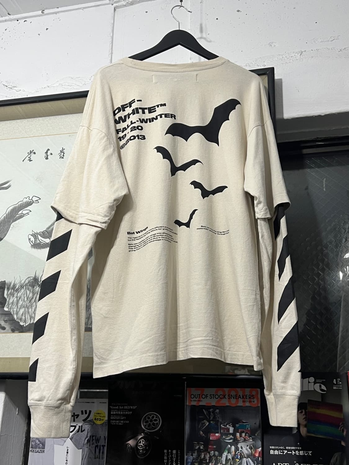 오프화이트 FW 19 Diag Bats Double Sleeve Tee 상품이미지8