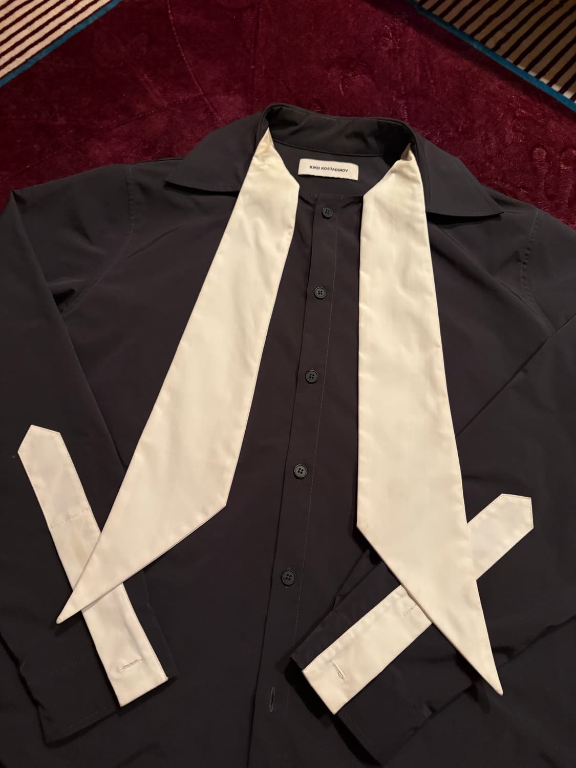 Kiko kostadinov tulcea bow shirt 상품이미지1
