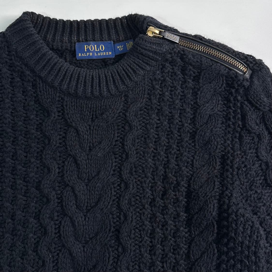 폴로 랄프로렌 케이블 블랙 니트 상품이미지3