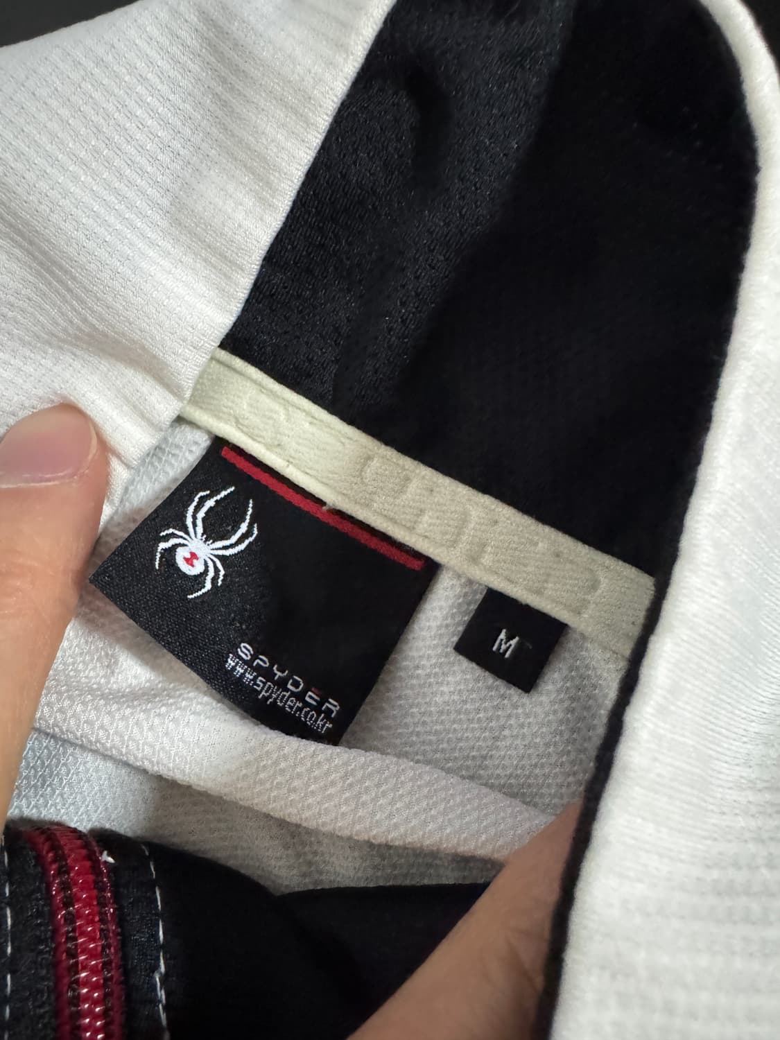 스파이더 spyder 기능성 화이트 집업 M 상품이미지4