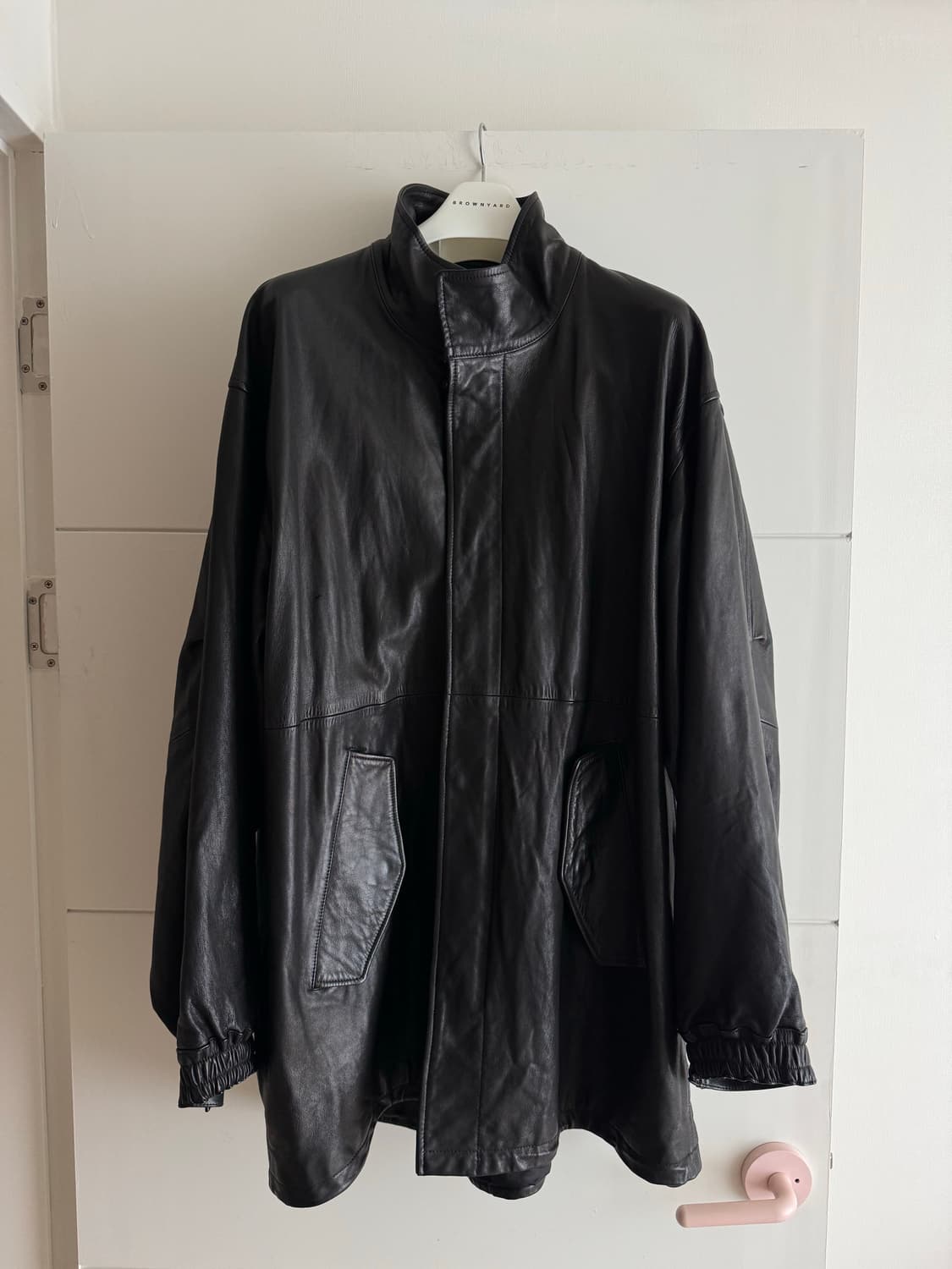 ssstein 슈타인 레더 모즈 코트 m사이즈 상품이미지1