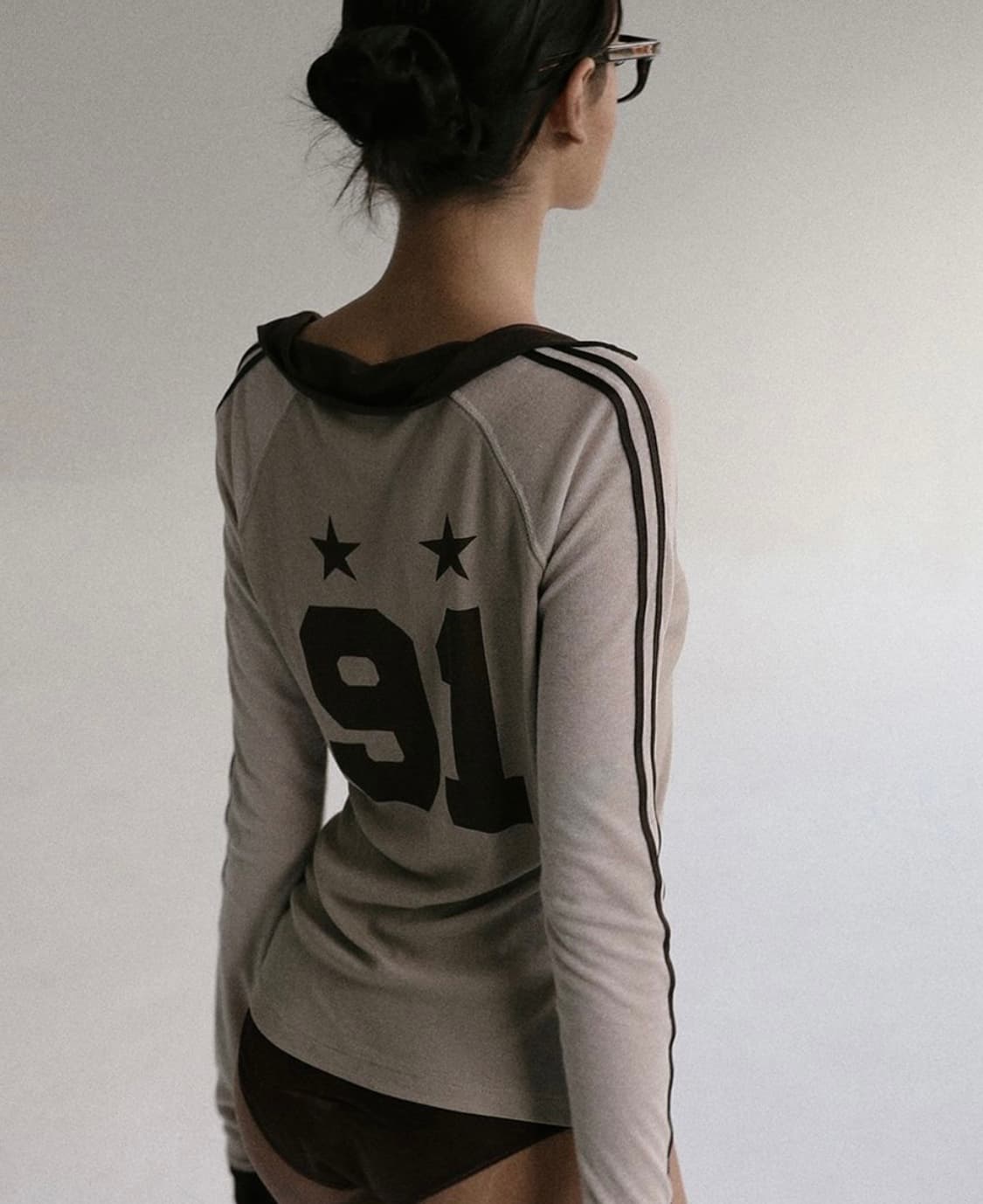 배드블러드 나쟈 져지 탑 샌드 베이지 상품이미지2