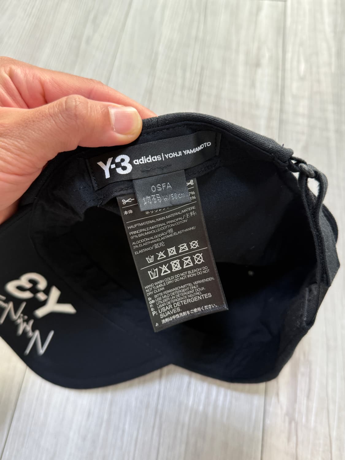 [OS] Y-3 요지 야마모토 볼캡 블랙 상품이미지3