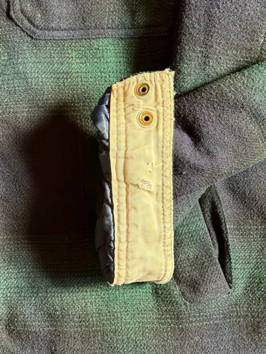 Chaps 랄프로렌 울 옴브레 퀼팅 셔츠자켓 상품이미지6