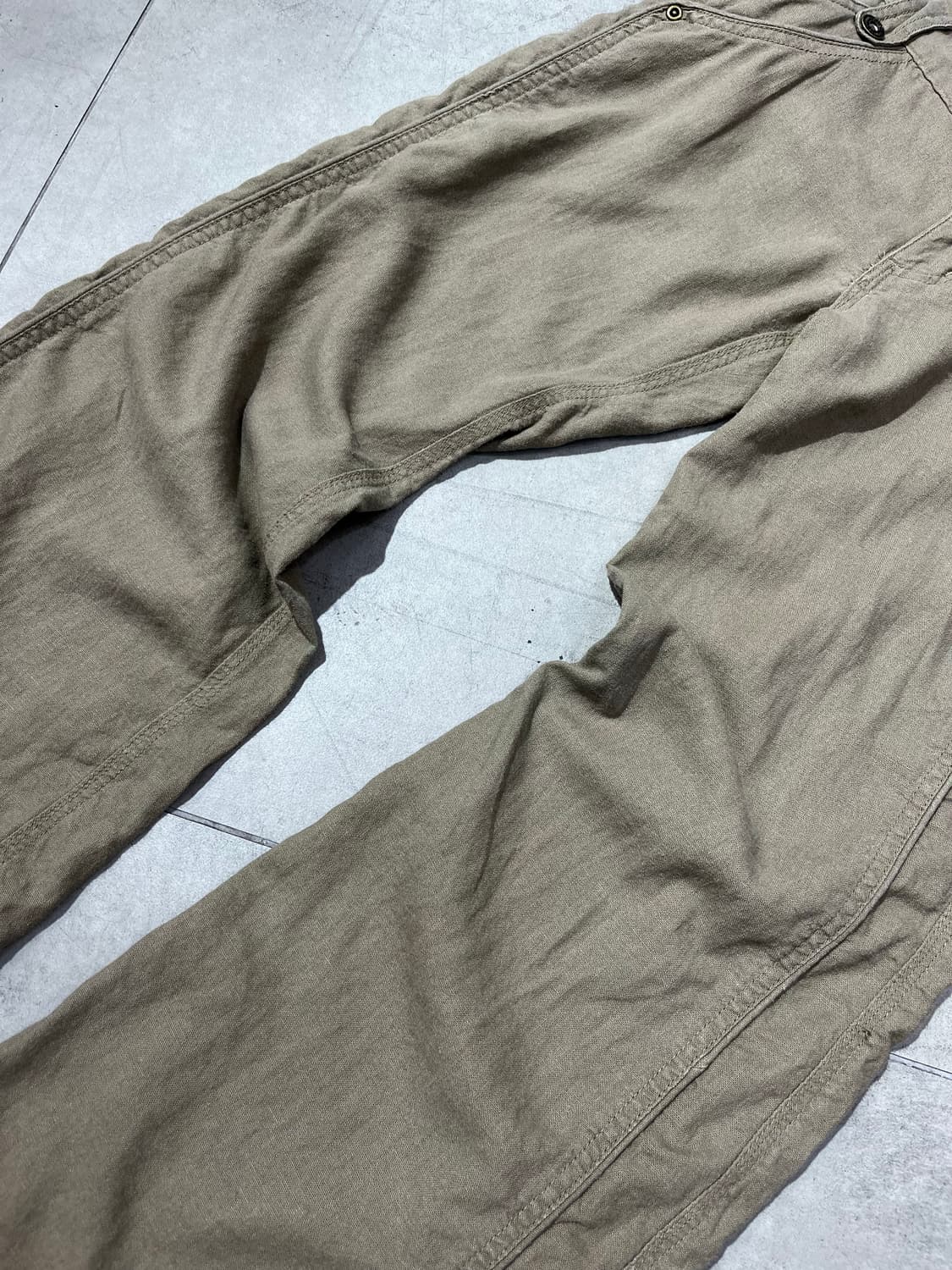일본빈티지 린넨 부츠컷 팬츠 상품이미지3