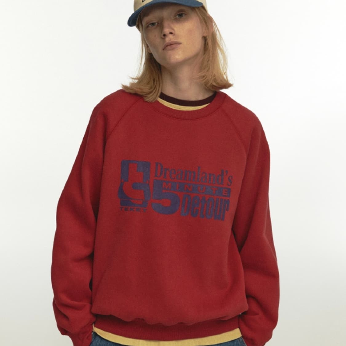 테켓 Minute Sweatshirt Red m사이즈 상품이미지3