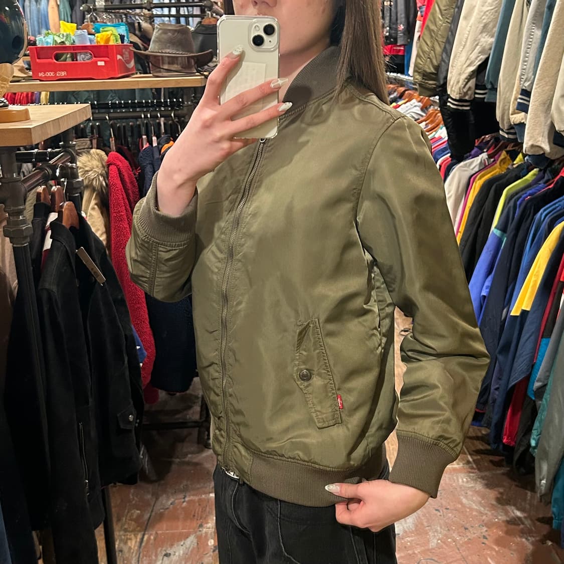 [HI] 리바이스 항공 점퍼 카키 상품이미지4