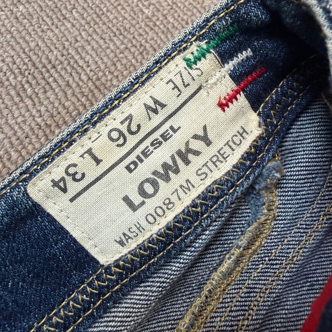 diesel lowky 디젤 우먼스 슬림 로우라이즈 스트레이트 데님  상품이미지3