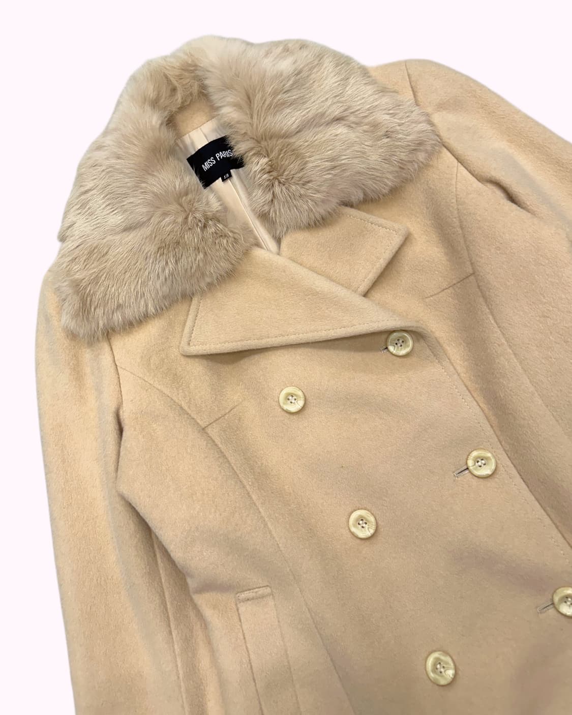  fur collar angora-wool short coat 상품이미지3