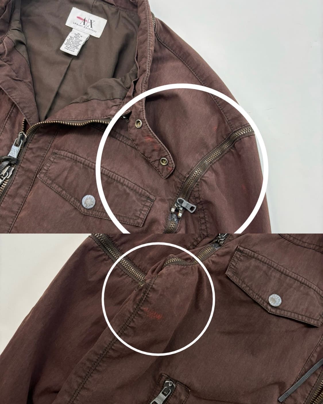 Armani Exchange 아르마니 브라운컬러 봄버자켓 상품이미지10