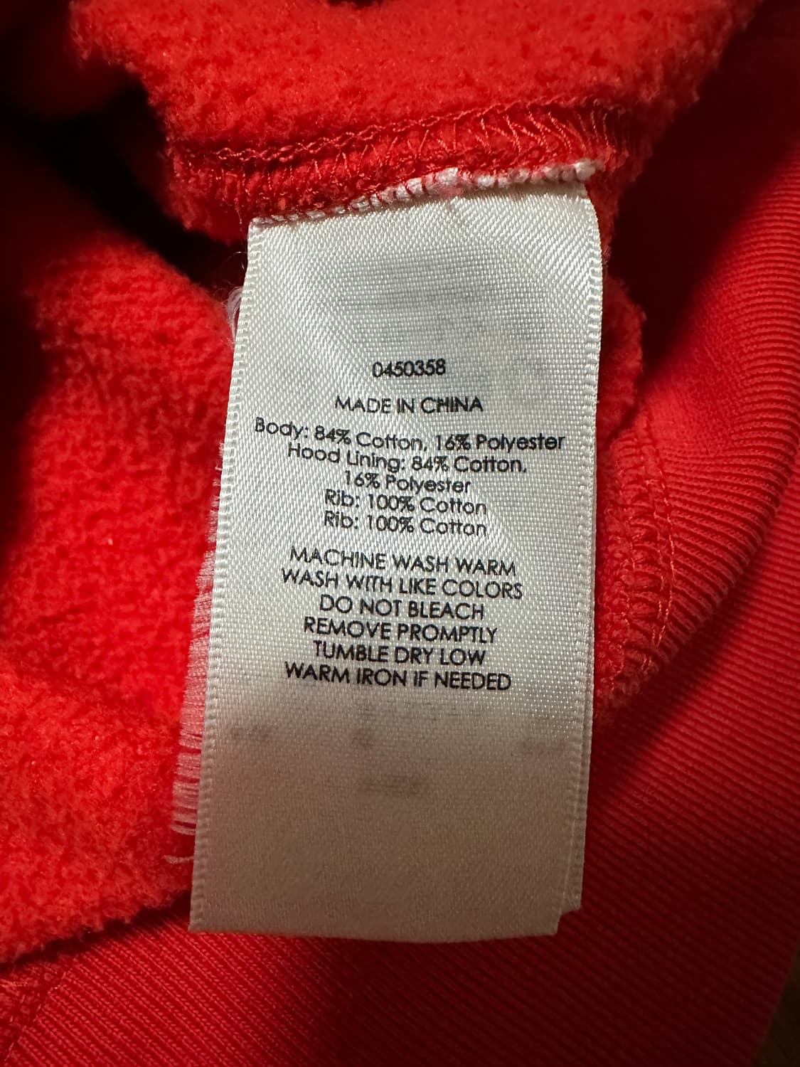 (M) 폴로 빅포니 후드티 레드 블랙 상품이미지3