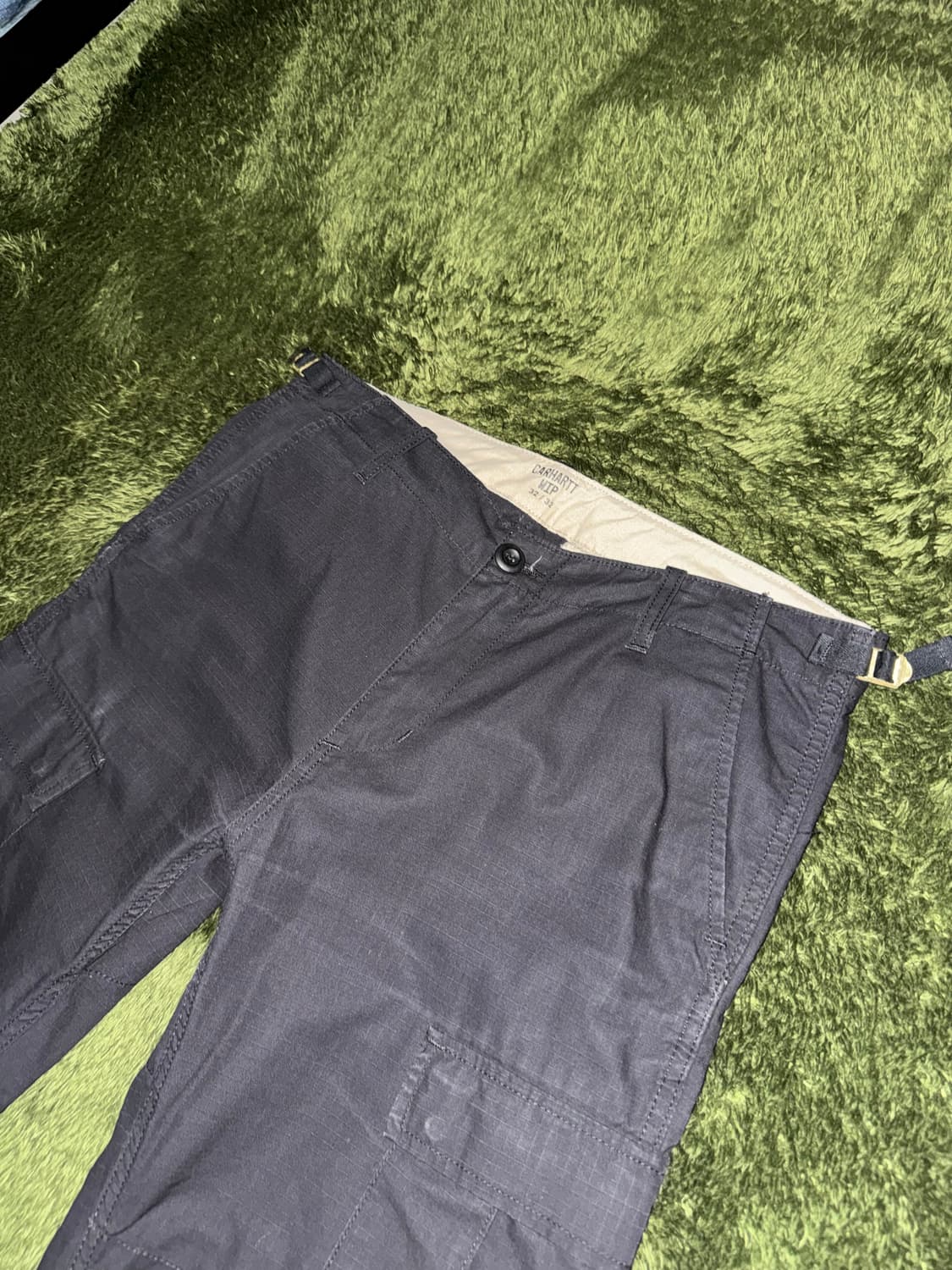 [32X32] 칼하트 WIP 에비에이션 카고 팬츠 블랙 상품이미지2