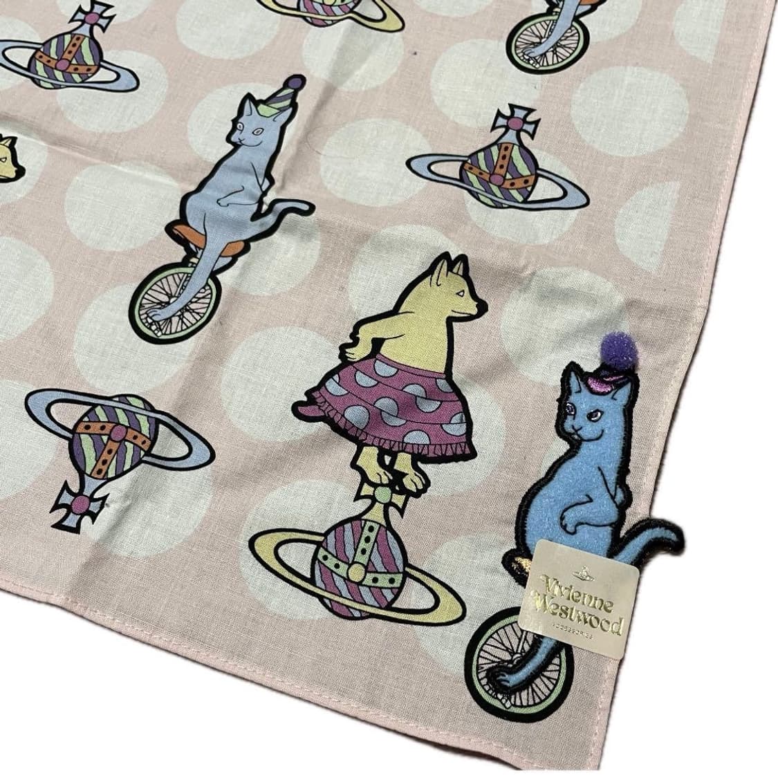 Vivienne Westwood 비비안 웨스트우드 미니스카프 손수건 핑크 상품이미지9