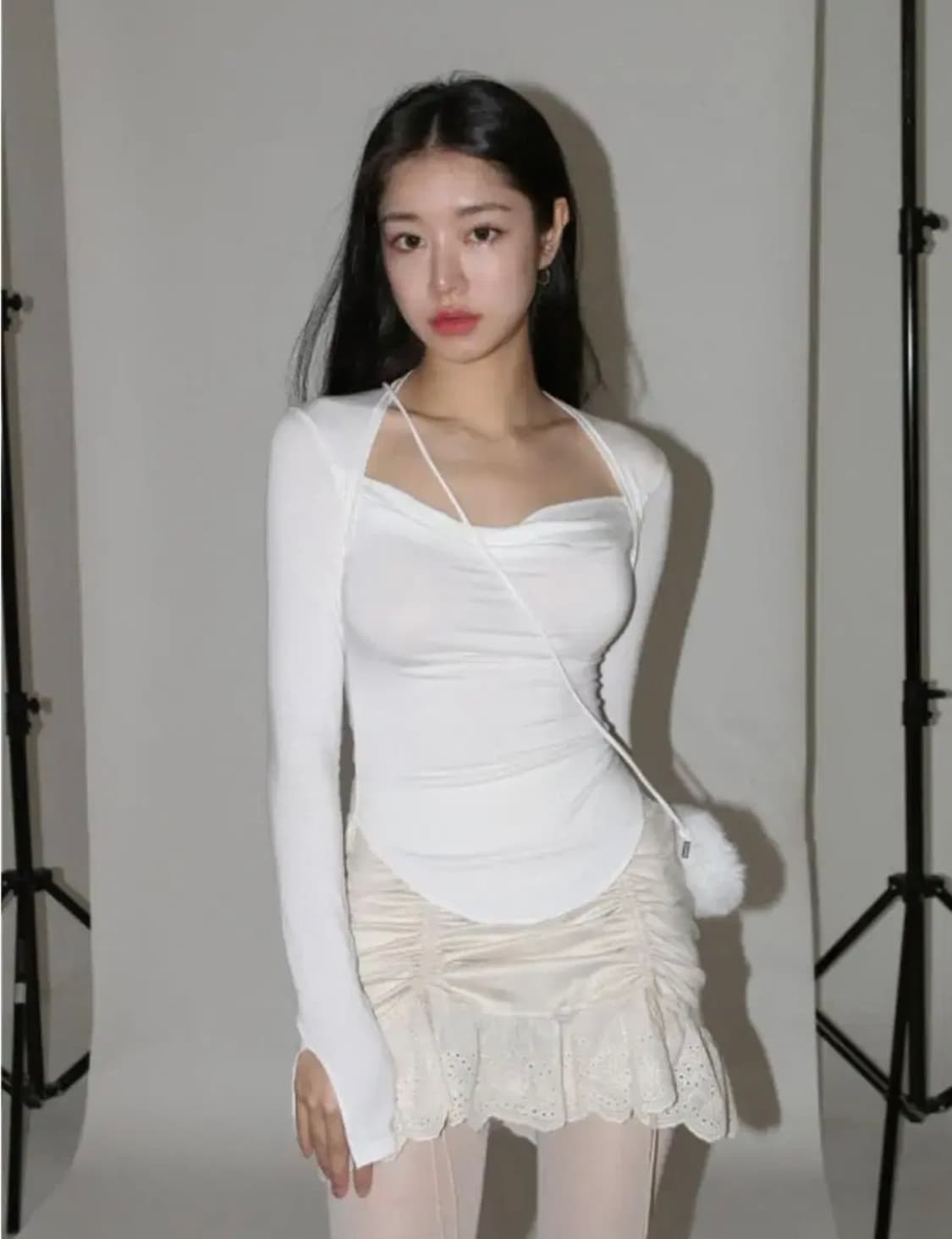 드라이로즈 멜로우 탑 화이트 상품이미지1