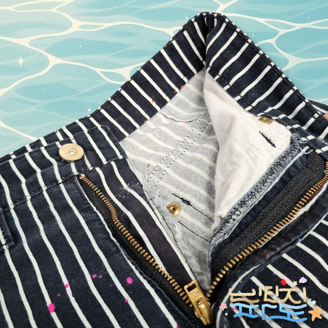25 90s VERSACE 베르사체 팝아트 데님팬츠 상품이미지4