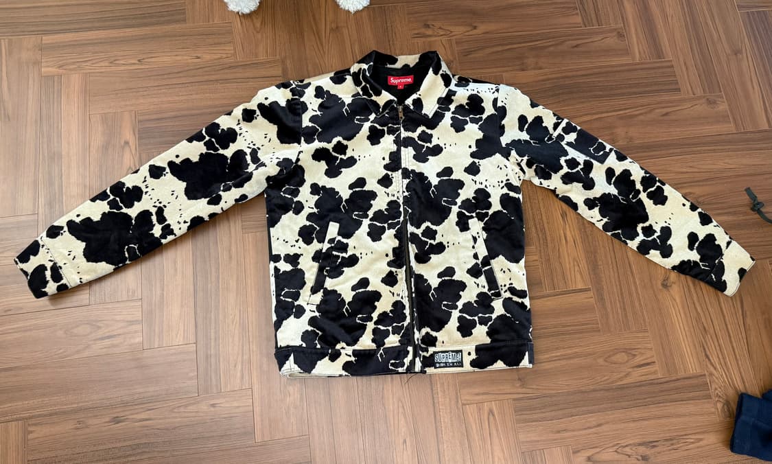슈프림 카우 벨벳 자켓 상품이미지1