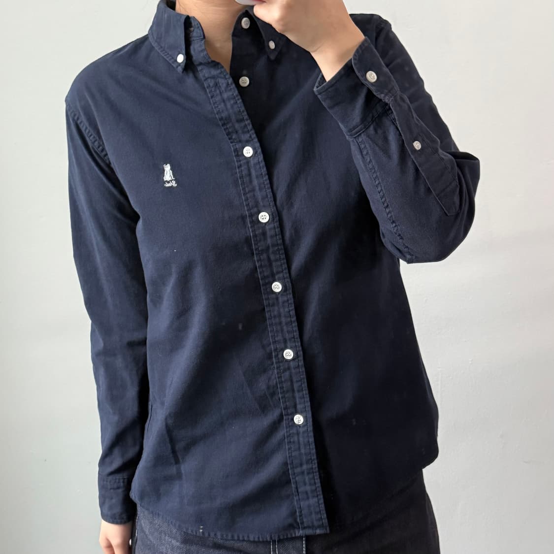 예일 네이비 셔츠 상품이미지2