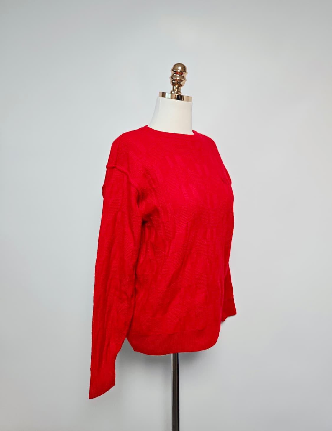 겐조 골프 울100 레드 니트 상품이미지3