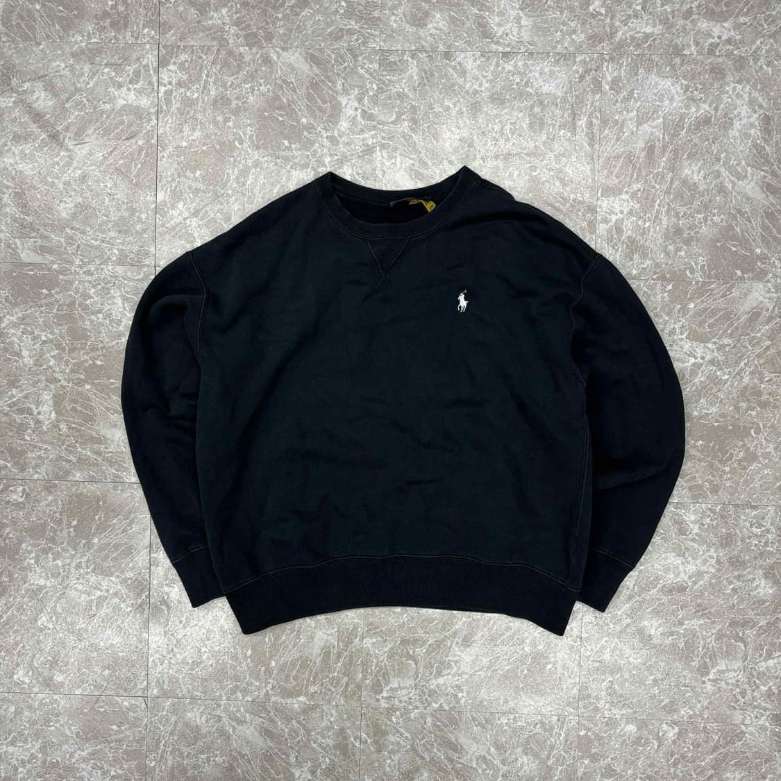 *최신형 폴로 랄프로렌 큐알택 핀터깔 블랙 스웨트셔츠 맨투맨(L) 상품이미지3