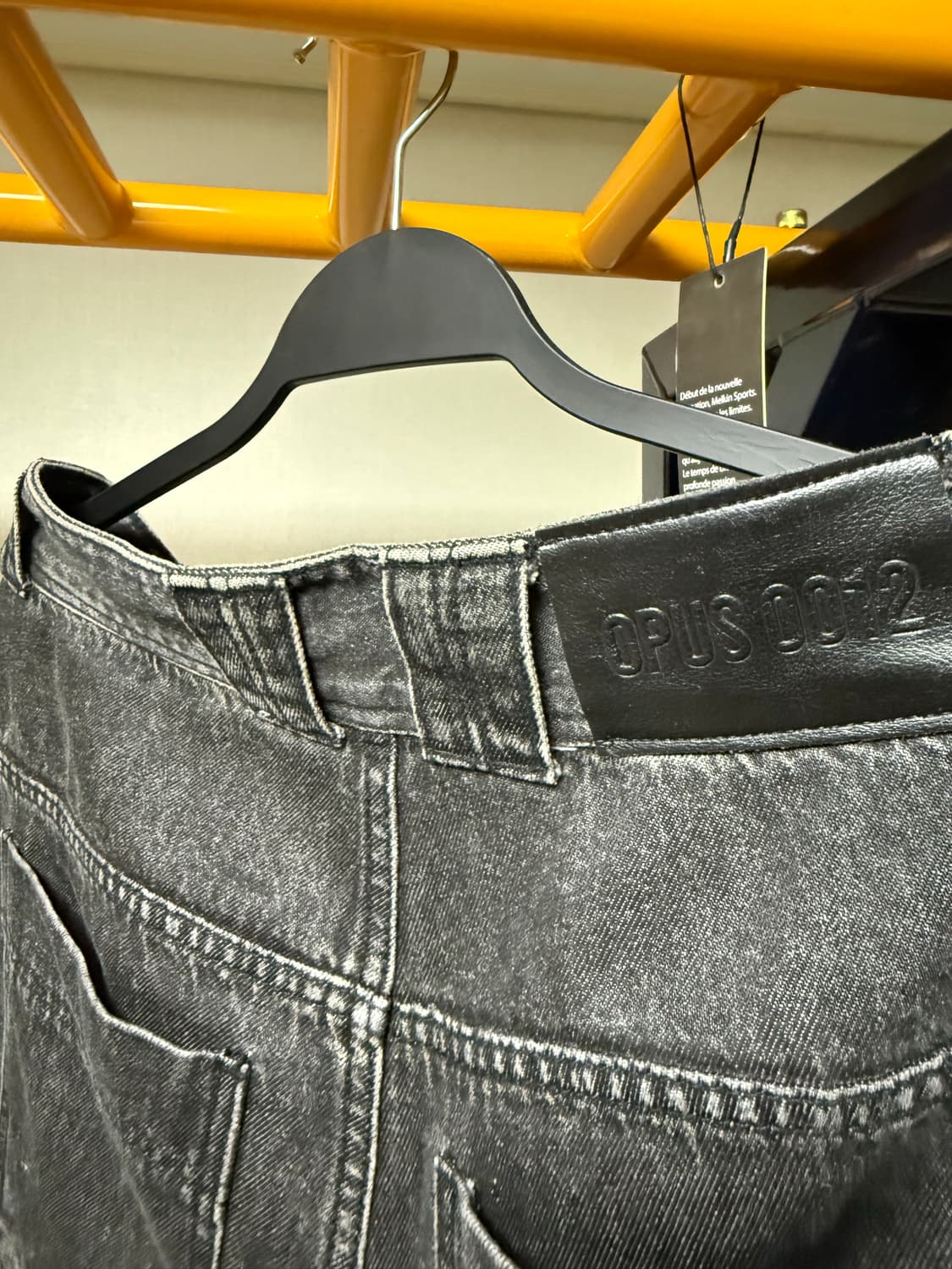 OPUS 0012 MELTED DENIM PANTS BLACK M사이즈 상품이미지7