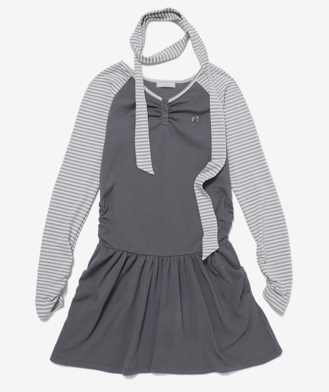 구함)허그유어스킨 헨리넥 드레스 퍼플 구해요 상품이미지1