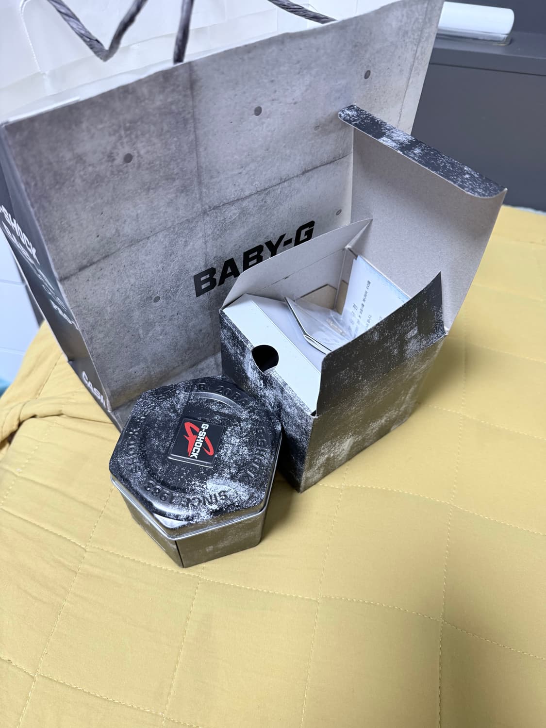 국내매장판) 지샥 b5000gd-9 금장 골드 시계 상품이미지7