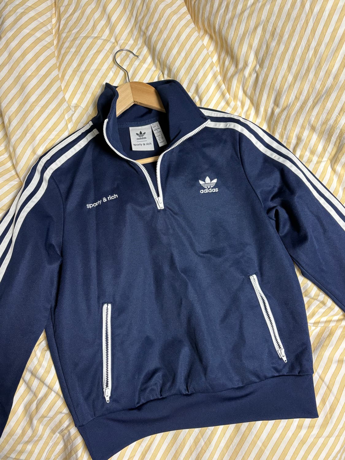 아디다스 스포티앤리치 하프집업 네이비 상품이미지1