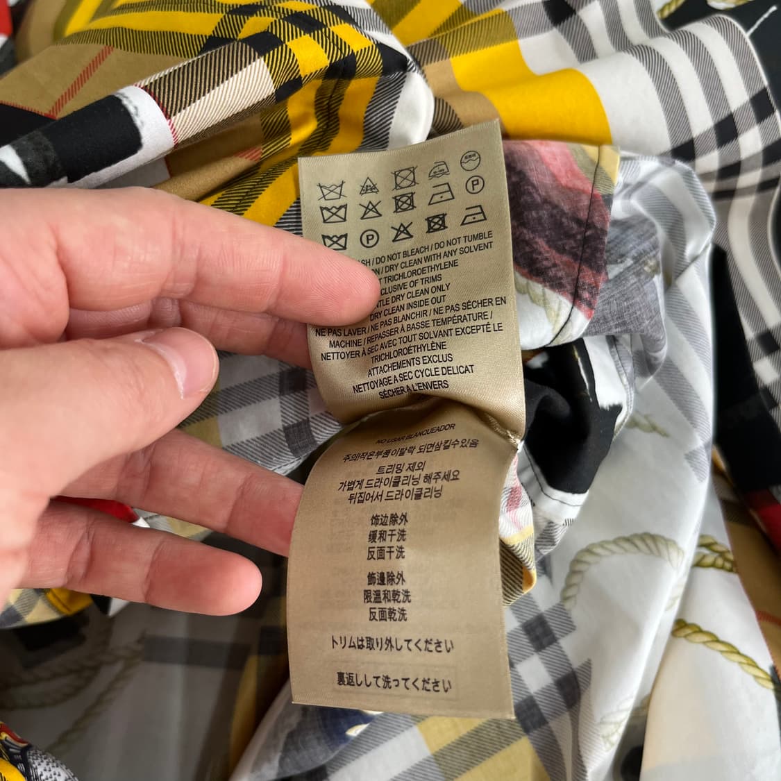 버버리 슬리브리스 코튼 체크 원피스 Uk4 상품이미지6