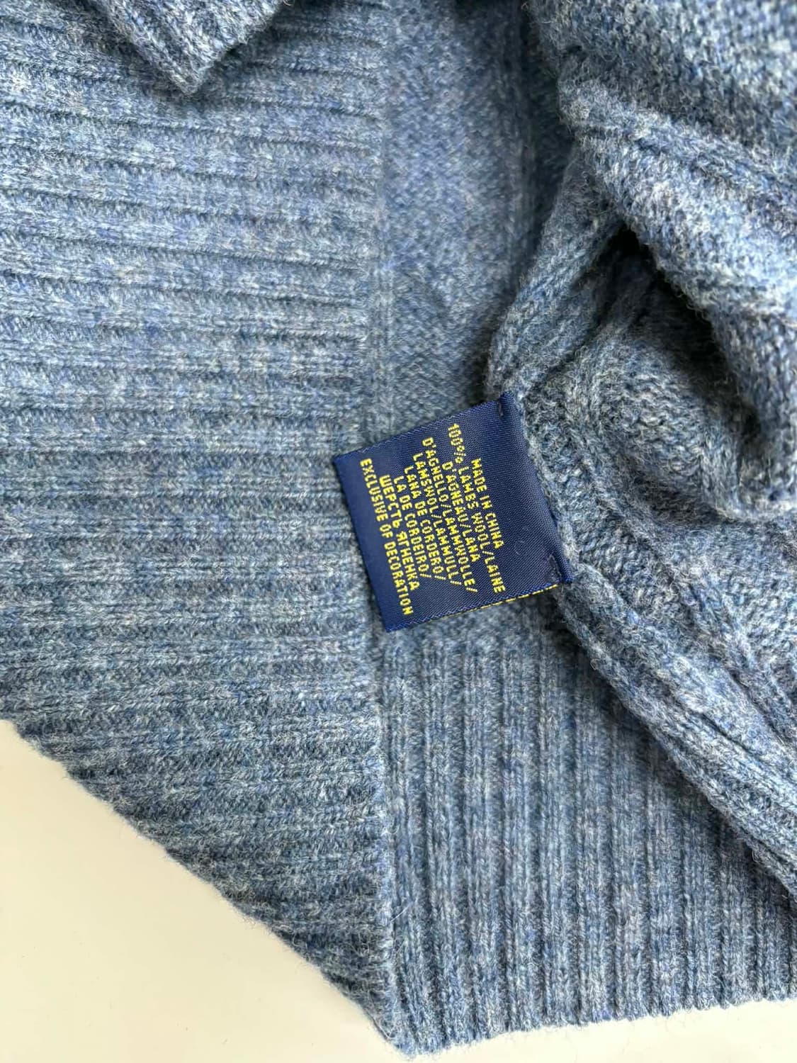 [M] 폴로 랄프로렌 램스울 케이블 니트 스웨터 상품이미지4