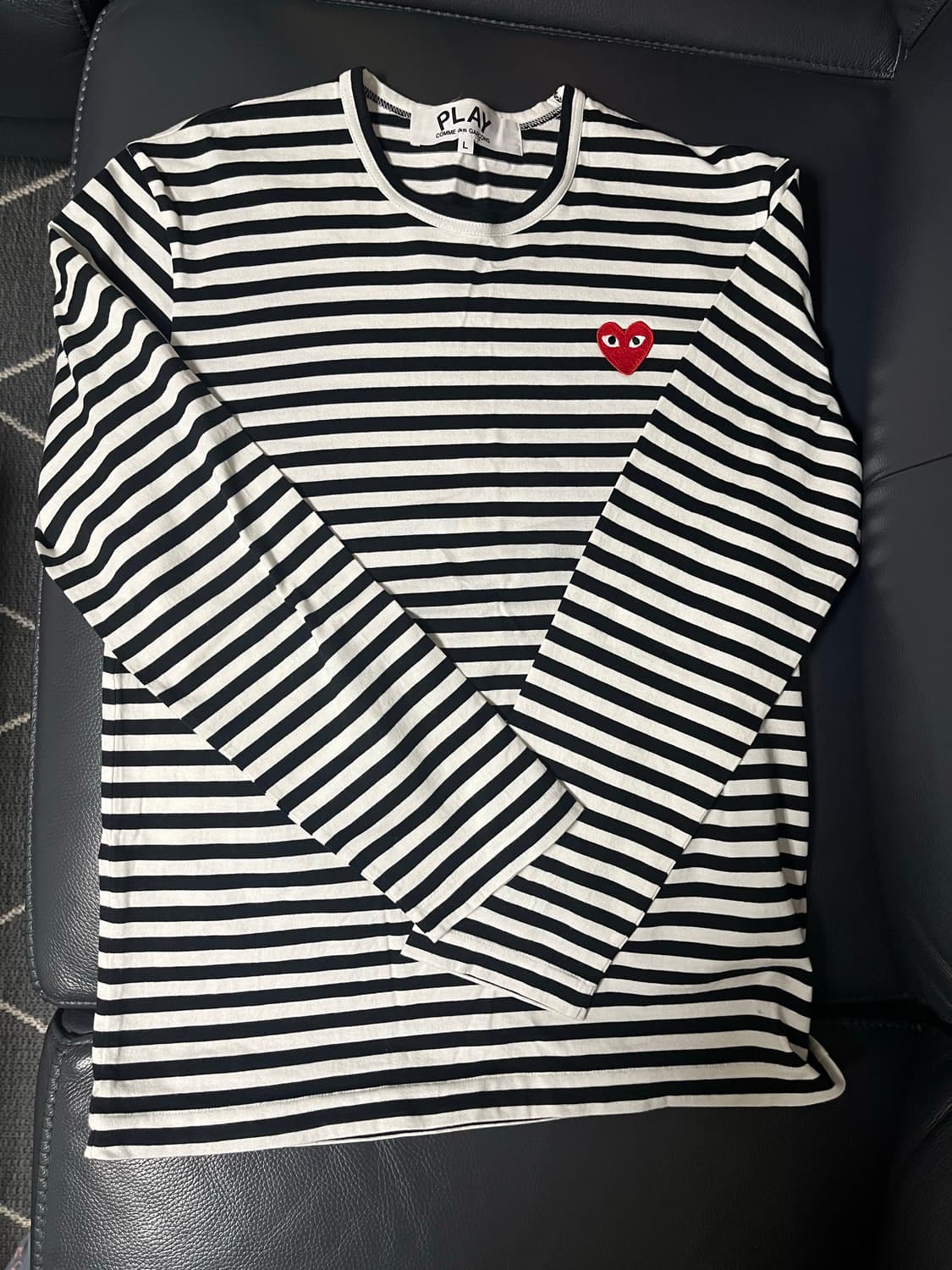 꼼데가르송 플레이 스트라이프 롱슬리브 L 상품이미지1