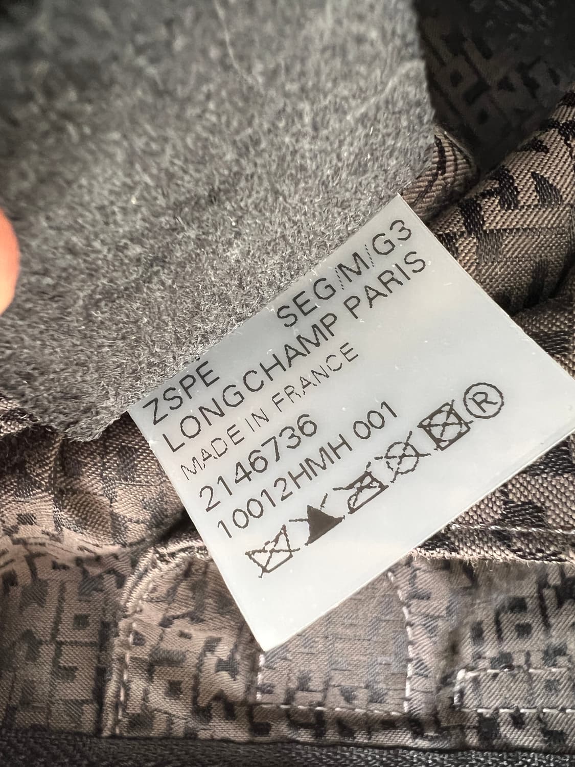 롱샴 르 플리아쥬 블랙 레더 크로스백 상품이미지8