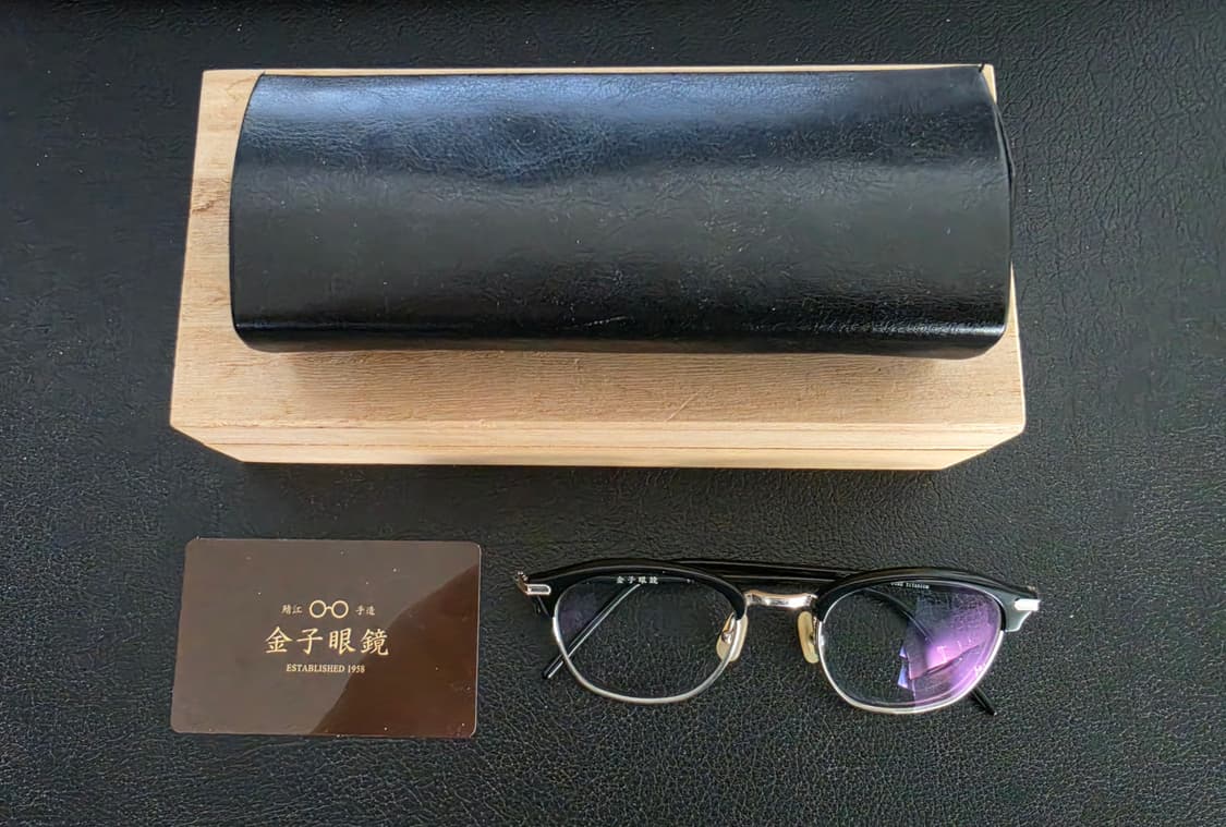 금자안경 kv34 하금테 블랙실버 상품이미지1