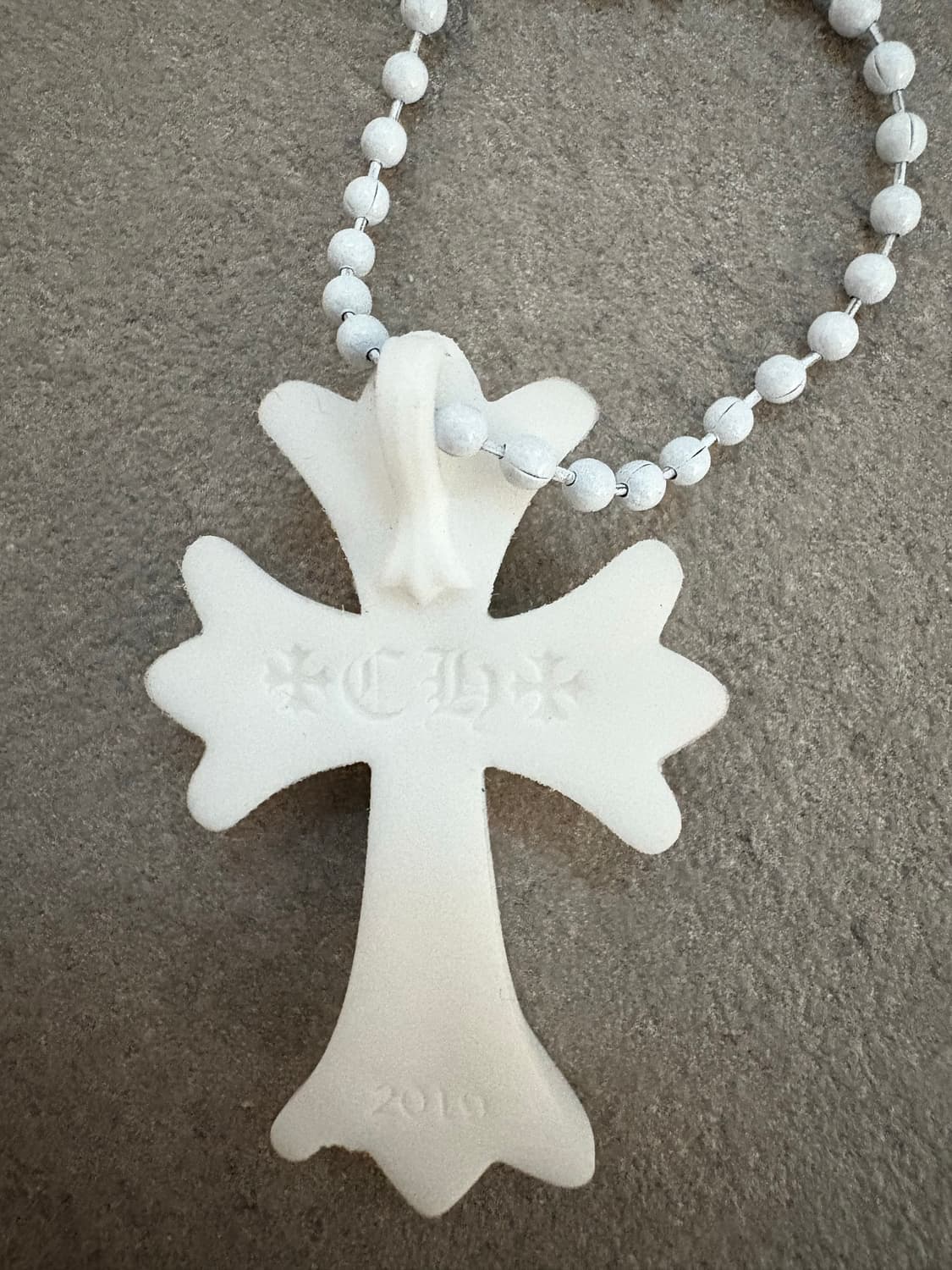 크롬하츠 실리콘 목걸이 화이트 상품이미지3