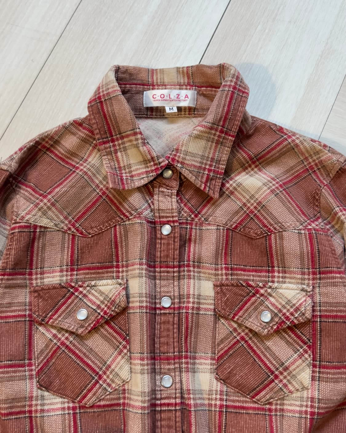 [COLZA] western check corduroy shirts 상품이미지5