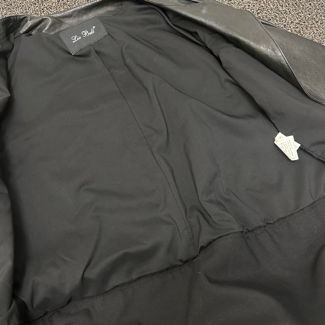 Lio Bell 리오벨 여성 양가죽 라이더 자켓 블랙 55사이즈 상품이미지8