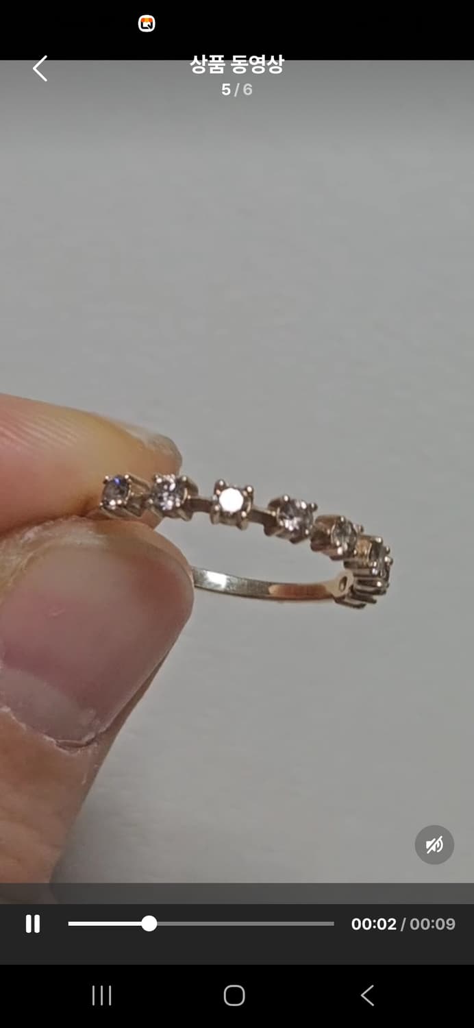 14k꼬냑다이아반지 상품이미지2