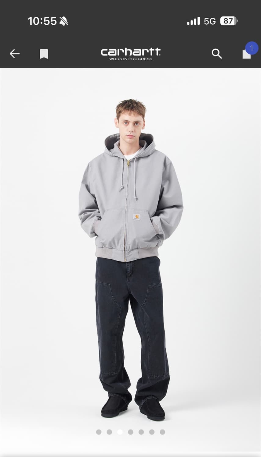 (택만뗀새상품)[L]칼하트wip J130 액티브 자켓 요세미티 린스드 상품이미지1