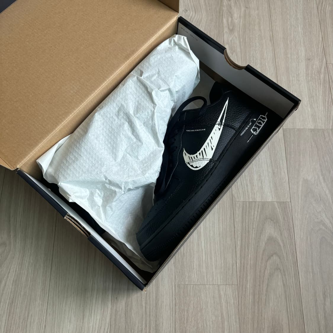 나이키 에어포스 1 스케치 블랙 280 (정품) 상품이미지9