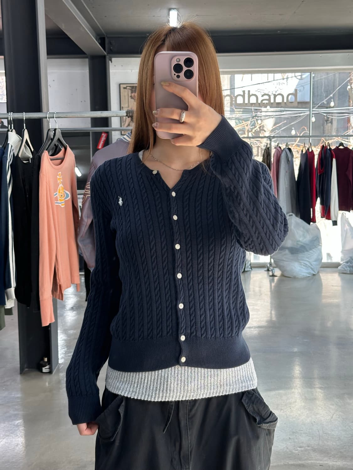 폴로랄프로렌 케이블 꽈배기 가디건 상품이미지1