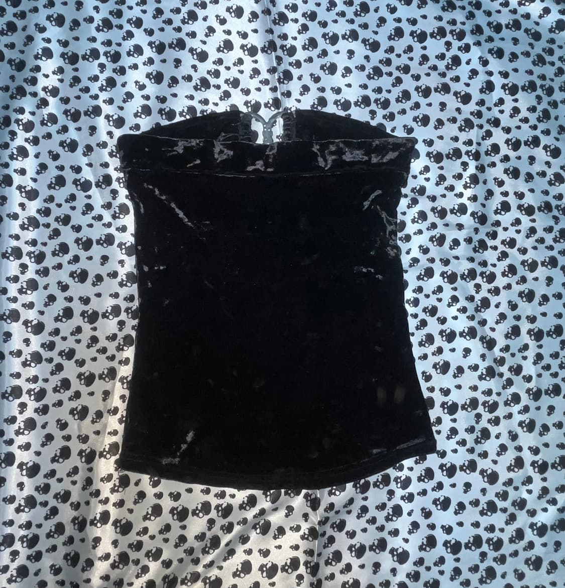 아케호무 오네갸루깔 큐빅 벨벳 탑 상품이미지3