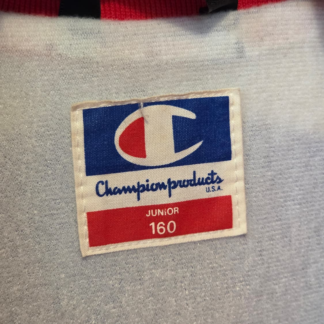 챔피온 일본판 올드스쿨 레드 배색 바람막이 상품이미지9