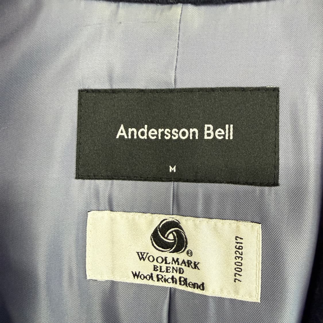 (우먼즈M)앤더슨벨 Andersson Bell 원포켓 울 코트(네이비) 상품이미지2